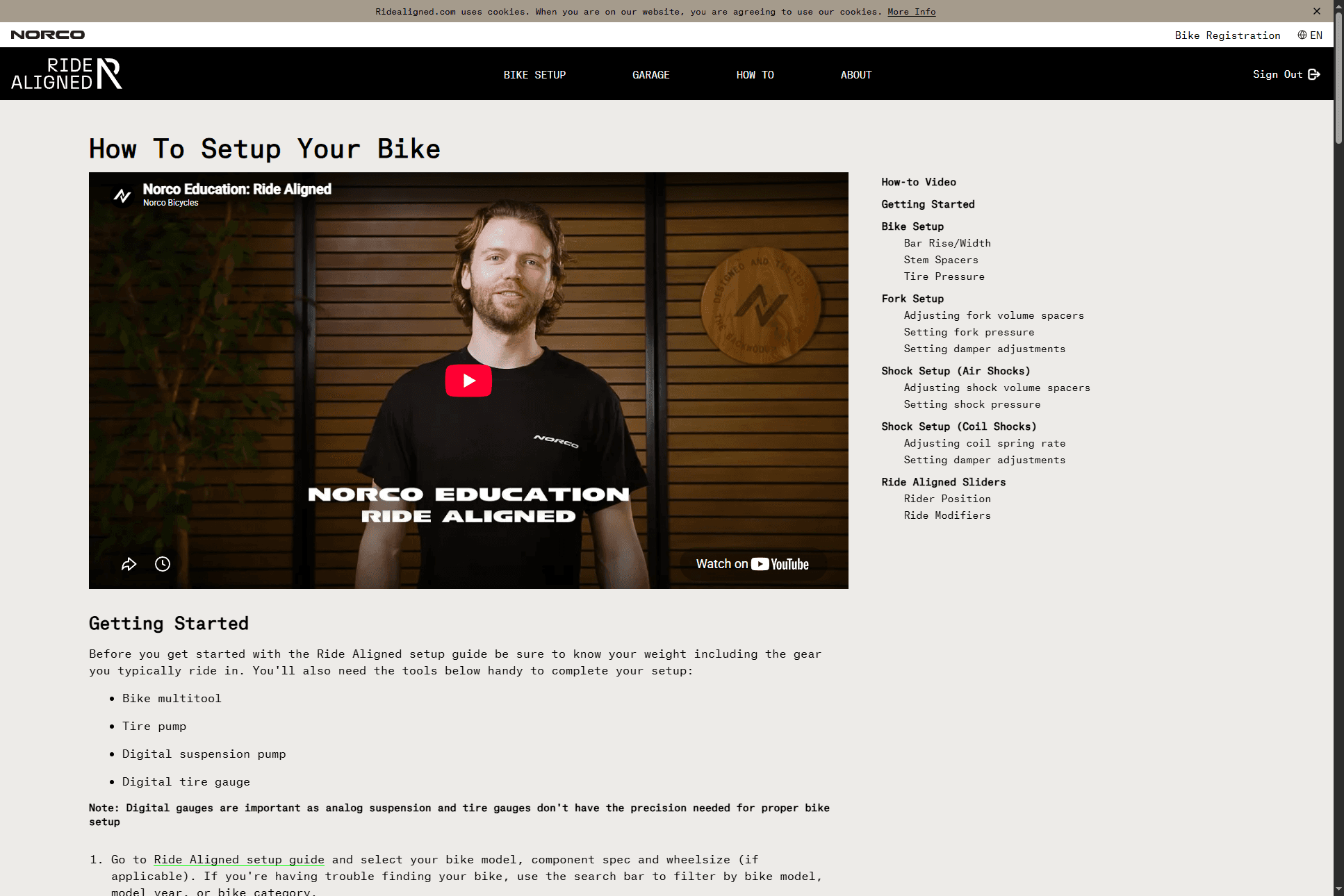 ridealigned.com how-to setup guide